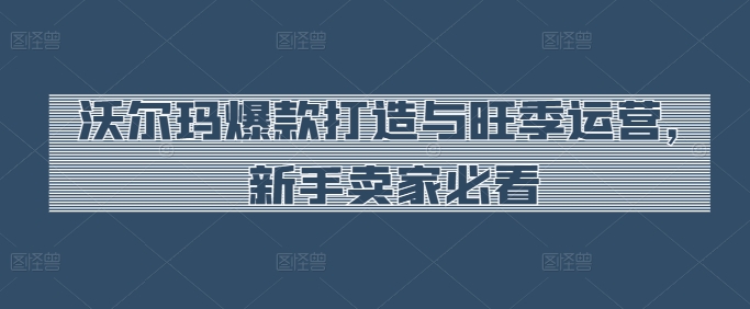 沃尔玛爆款打造与旺季运营，新手卖家必看-星创网