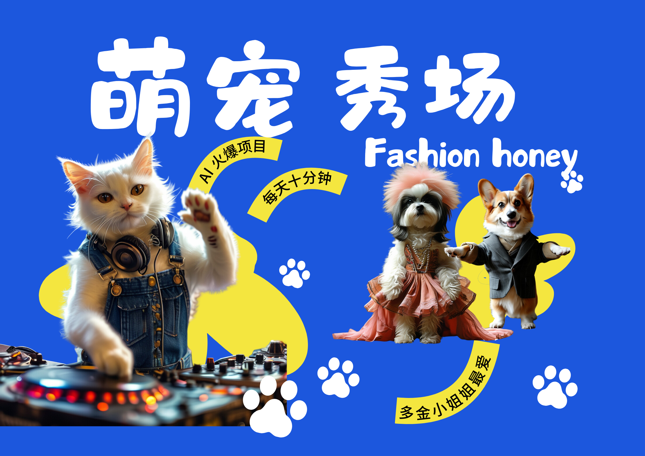 酷飒动物跳舞走秀  时尚喵FASHION汪 多金小姐姐最爱的 轻松月入破万-星创网
